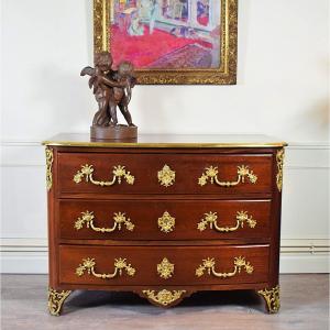 Louis XIV Style Mahogany Chest Of Drawers