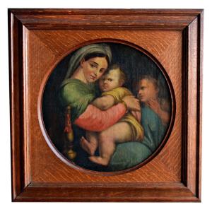 The Virgin In The Chair After Raphael 19th Century