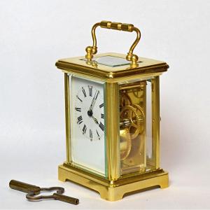 Revised Travel Clock With Its Key, Officer's Clock