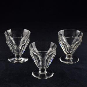 Three Baccarat Talleyrand Wine Glasses Harcourt