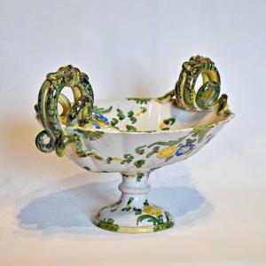 Ulisse Cantagalli Italian Earthenware Cup - Majolica
