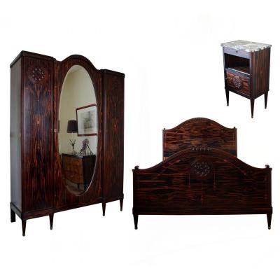 Bedroom Art Deco Macassar Ebony
