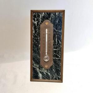 19th Century Thermometer On Marble And Bronze