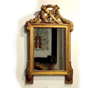 Louis XVI Style Mirror, Allegory Of Love, 19th Century
