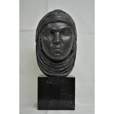 Mask Orientalist Signed Lucien Gibert