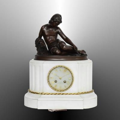 Napoleon III Clock To The Neapolitan Fisherman