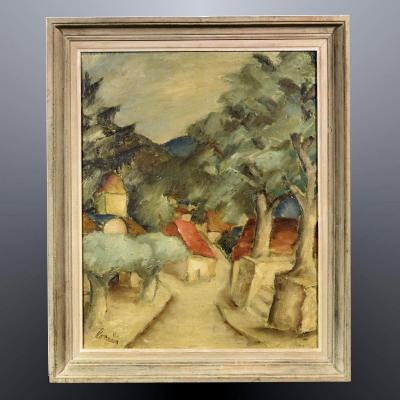 Landscape Cézannien Street Village Twentieth