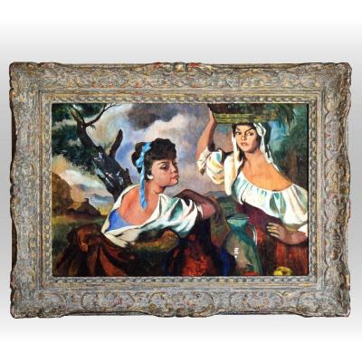 Young Mediterranean Gouache