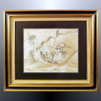 Large Drawing Athena (minerva) Eighteenth