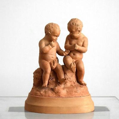 Group Of Two Loves Signed Pigalle XIXth