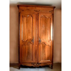 19th Century Walnut Cabinet With Masonic Attributes
