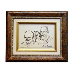 Emile Bernard Original Pen Drawing