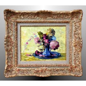 Jean-adrien Mercier Bouquet Of Flowers Post-impressionist
