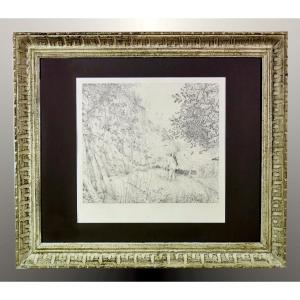 The Entomologist By Je Laboureur Original Signed Etching