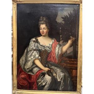 Large Painting By Françoise Marie De Bourbon - "mademoiselle De Blois"