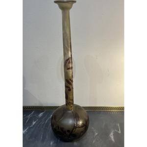 Galle Vase With Plum Branch Decor