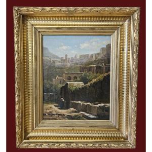 19th Century School View Of Ancient Rome