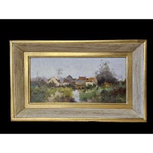 Large Landscape By Eugène Galien Laloue (1854-1941), Signed With The Pseudonym L. Dupuy
