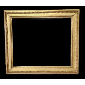 18th Century Carved And Gilded Oak Frame