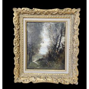 Woodland Landscape With A 19th-century French School Path