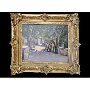 Animated View Of The Porte Saint Lazare In Avignon, Signed And Dated 1901