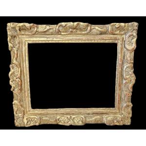 XVIIIth Century Gilded And Sculptted Frame Dit A La Berain