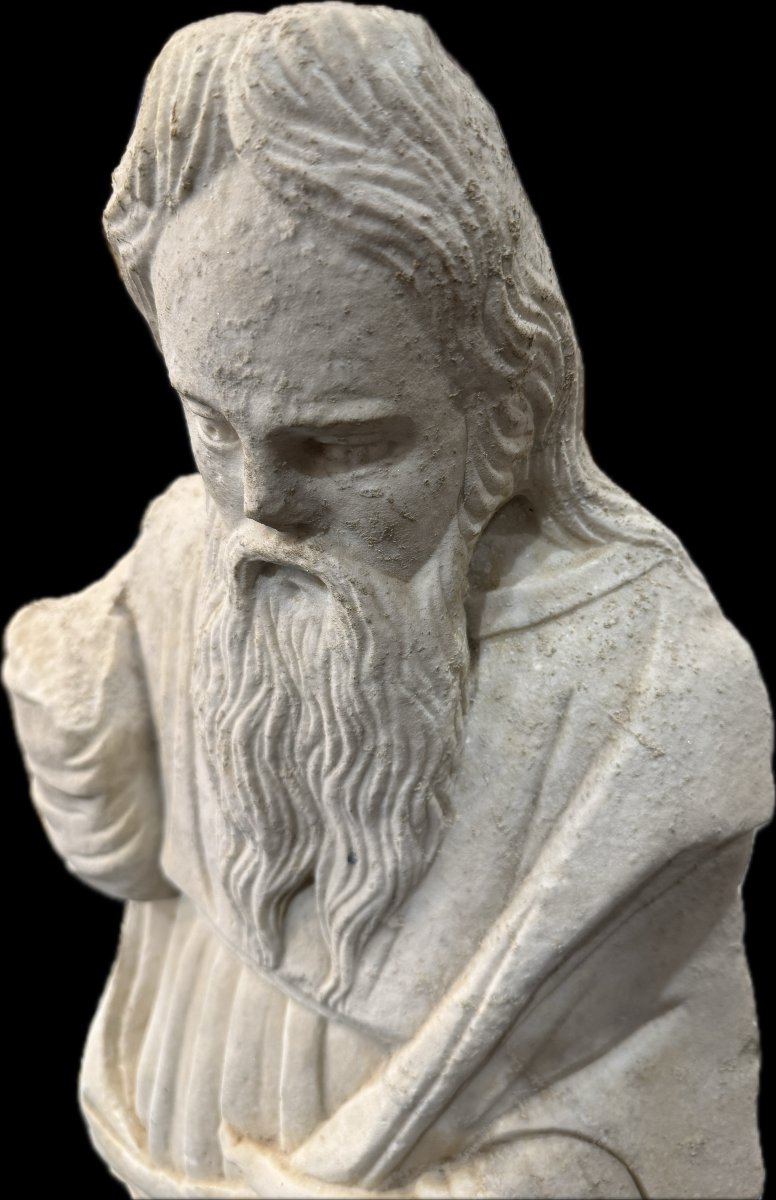 figura di santo in marmo-photo-2