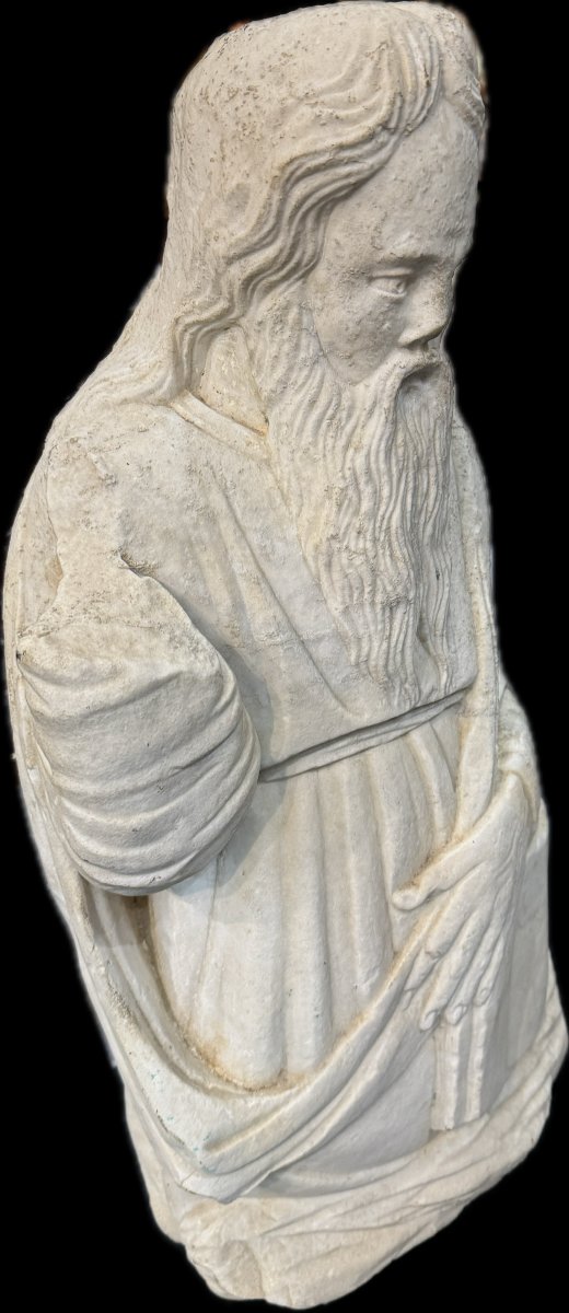 figura di santo in marmo-photo-3