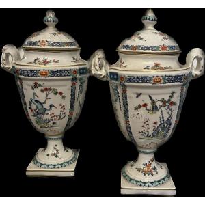 coppia di vasi in porcellana Samson