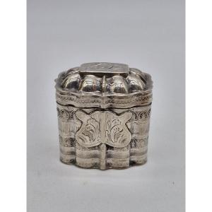 Silver Snuffbox With Lion Hallmark, Left Paw Raised