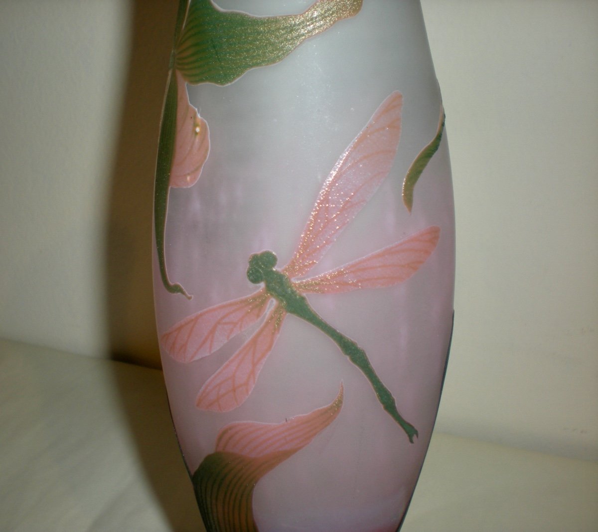 Libellula- Vaso art nouveau Daum Nancy-photo-4