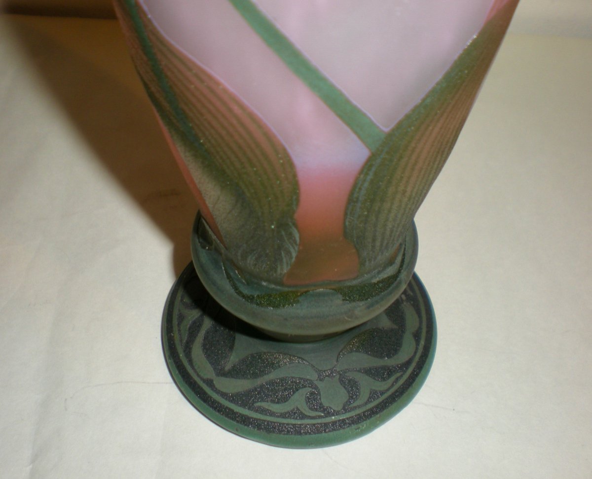 Libellula- Vaso art nouveau Daum Nancy-photo-2