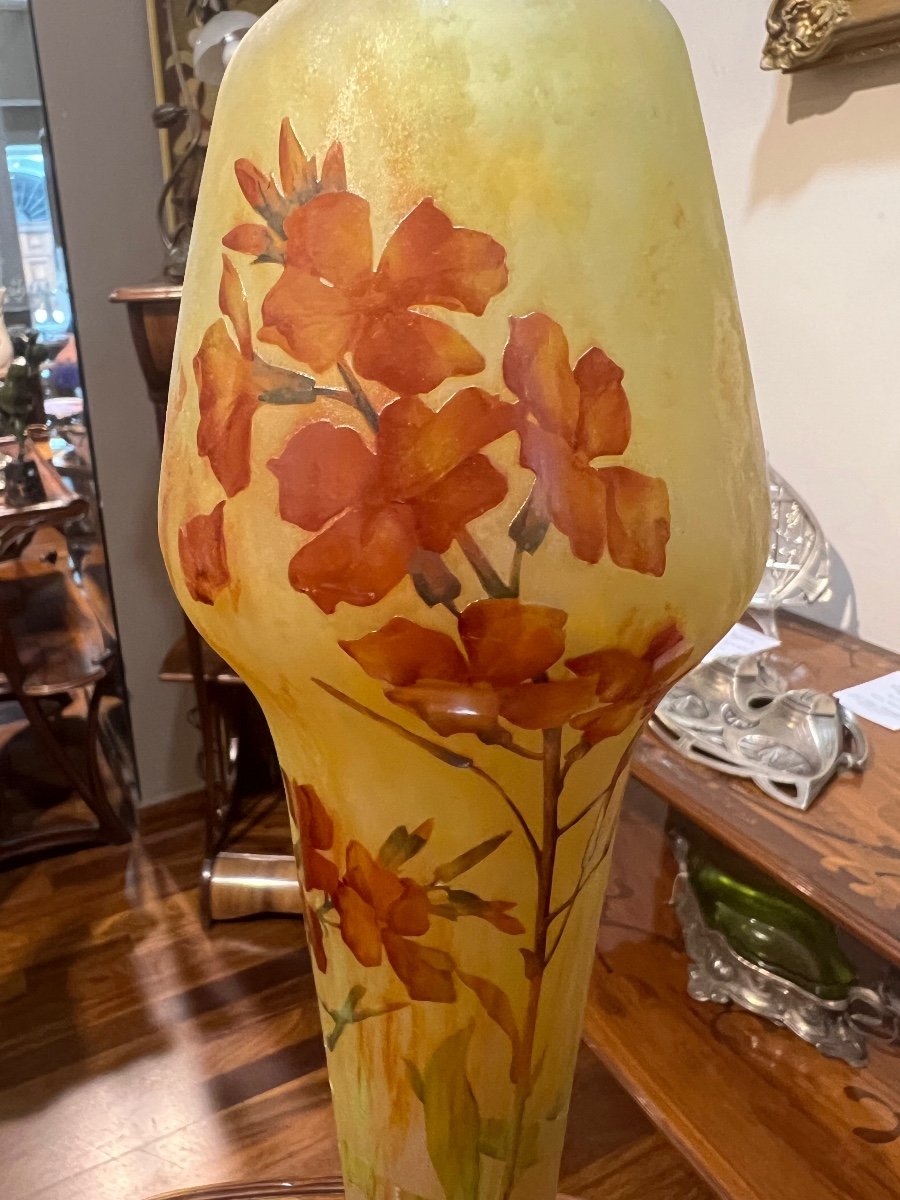 Grande vaso art nouveau Daum Nancy -photo-4