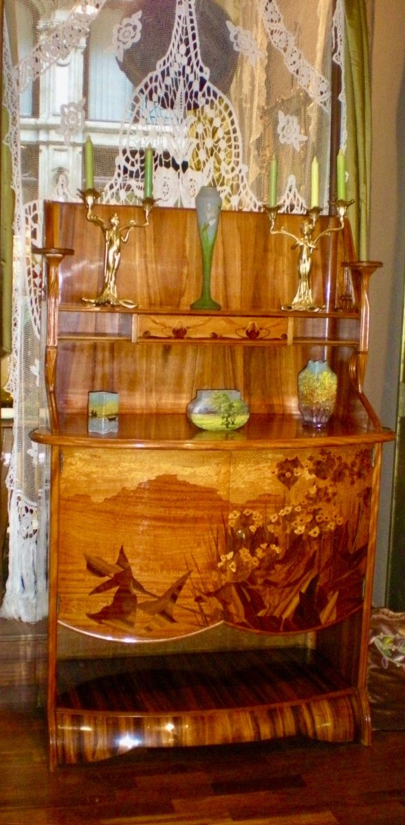 Desserte Art Nouveau Majorelle-photo-4