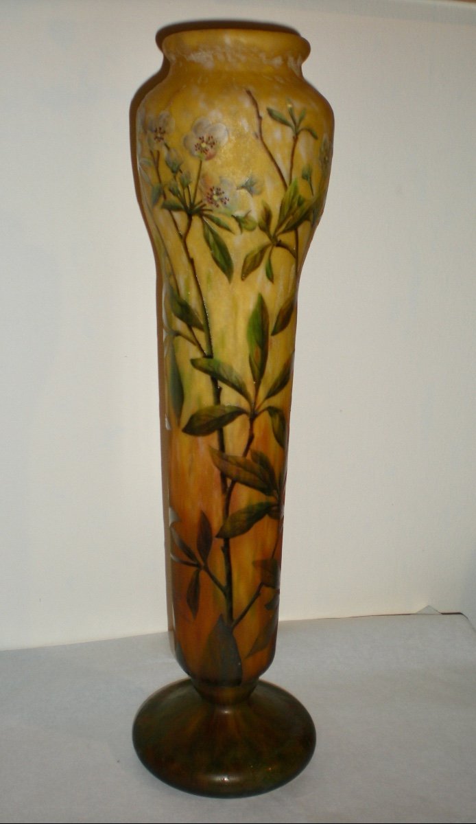 Fior di pesco- Vaso art nouveau Daum Nancy-photo-2