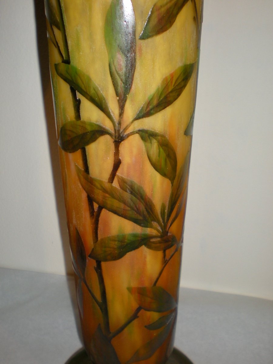 Fior di pesco- Vaso art nouveau Daum Nancy-photo-1