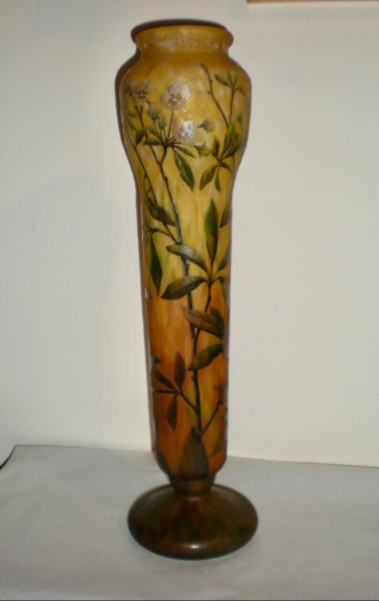 Fior di pesco- Vaso art nouveau Daum Nancy-photo-2