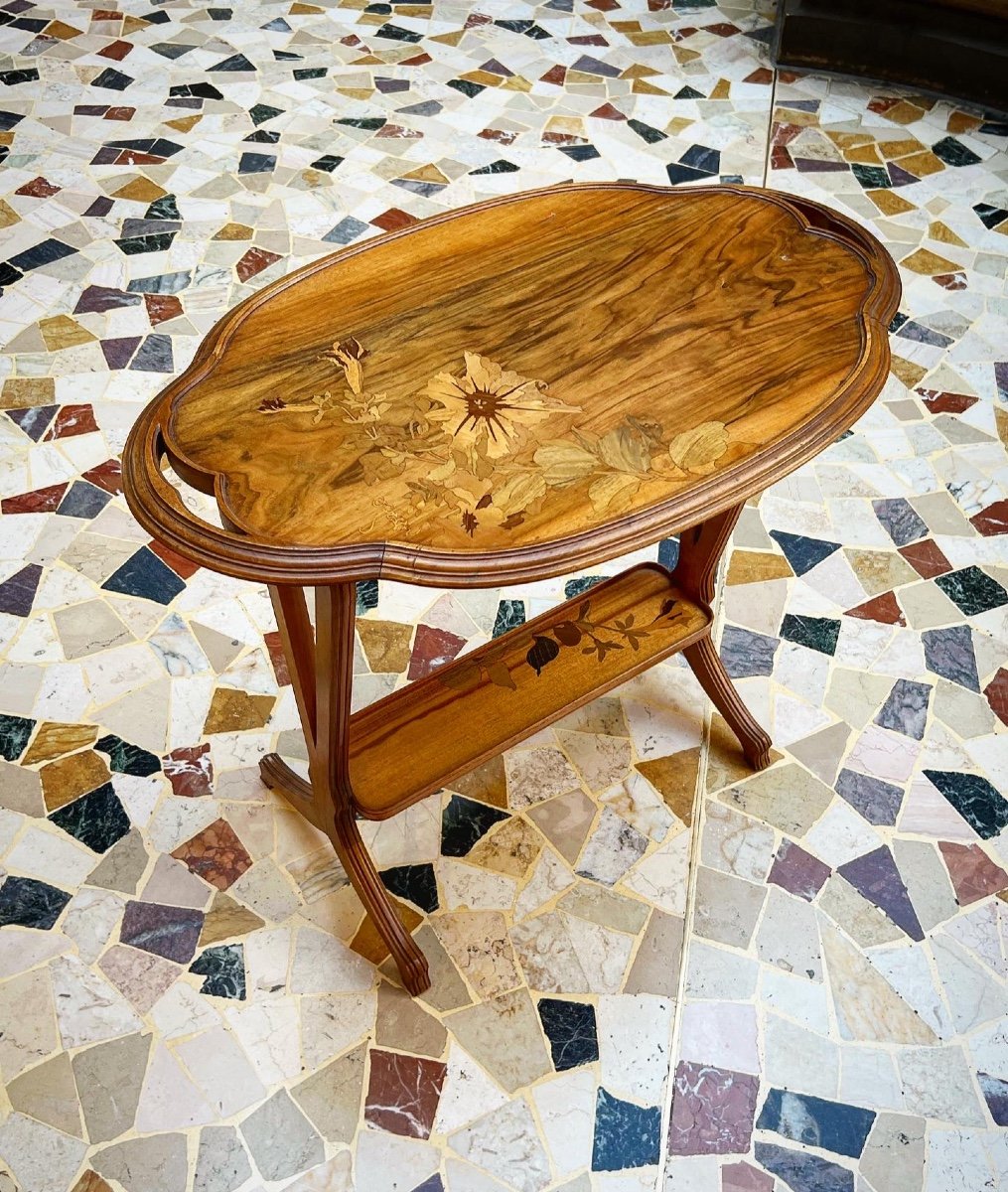 Ibisco - tavolino art nouveau Gallè-photo-4