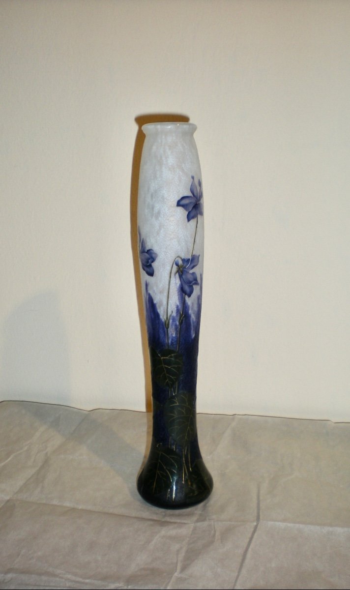 Violette- Solifleur art nouveau Daum Nancy