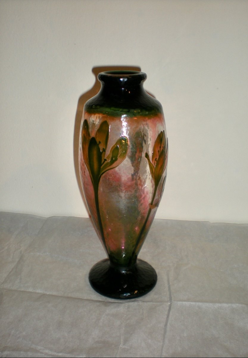 Crocus- Vaso art nouveau Daum Nancy-photo-2