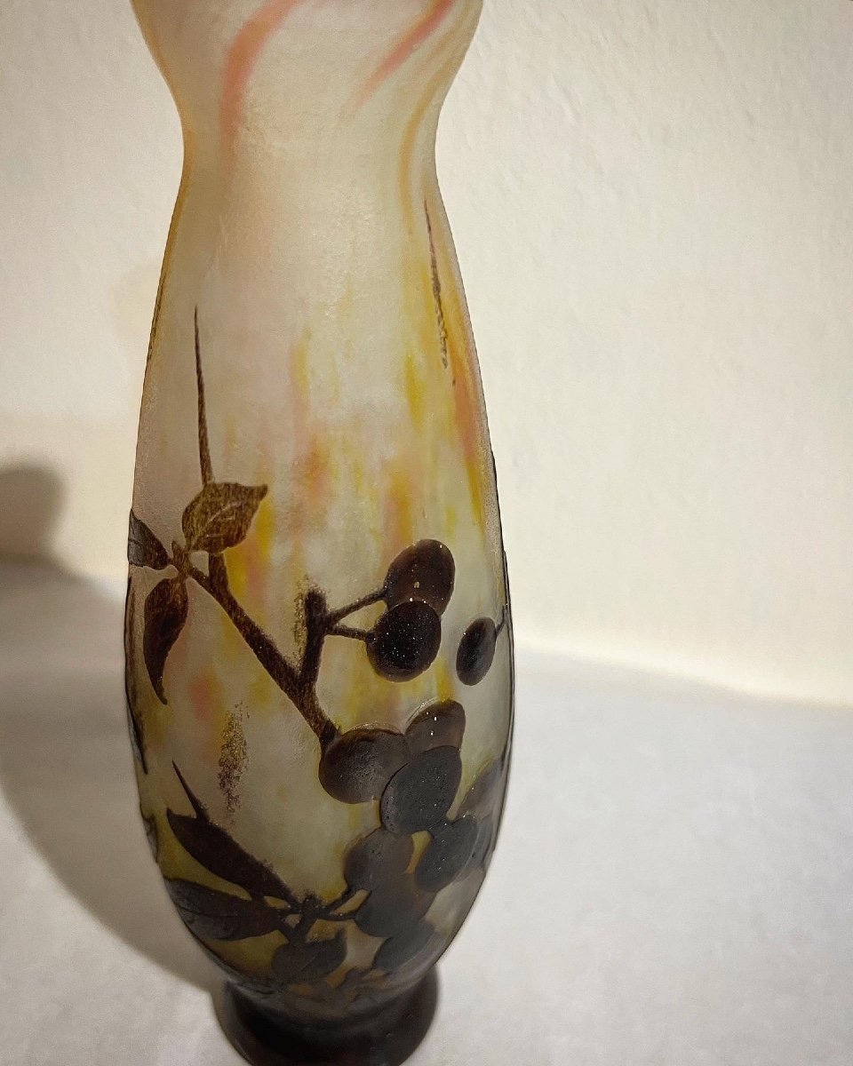 Vaso art nouveau Daum Nancy ( plaquettes) -photo-3