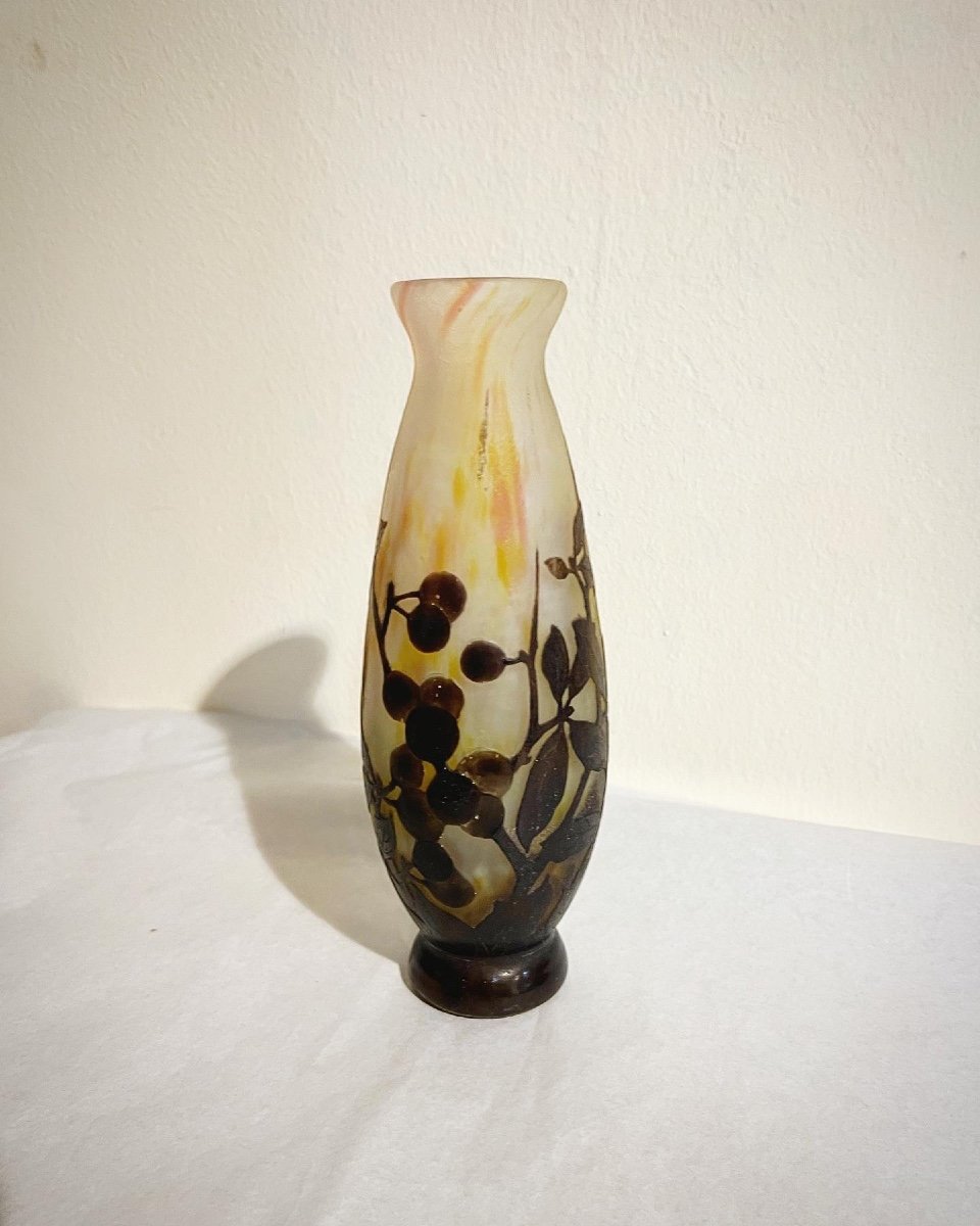 Vaso art nouveau Daum Nancy ( plaquettes) 