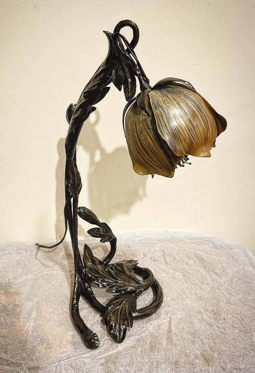 Lampe Fleur - Lampada art nouveau Camille Colot 