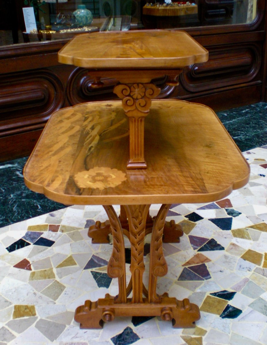 Epis de Blè - Tavolo di servizio art nouveau Galle-photo-2