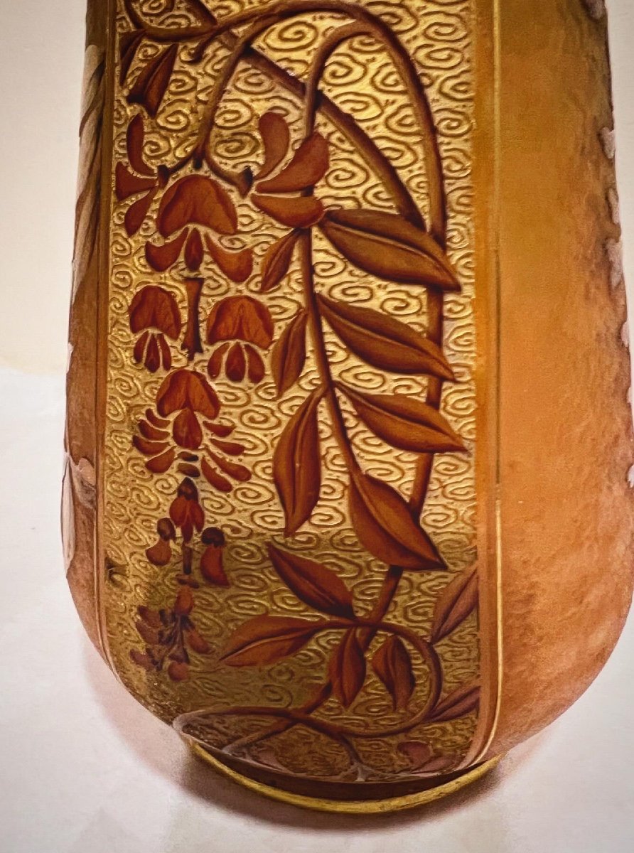 Glicine - Vaso art nouveau Daum Nancy -photo-3