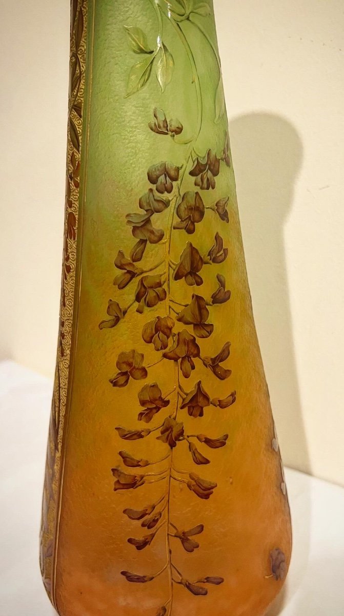 Glicine - Vaso art nouveau Daum Nancy -photo-4
