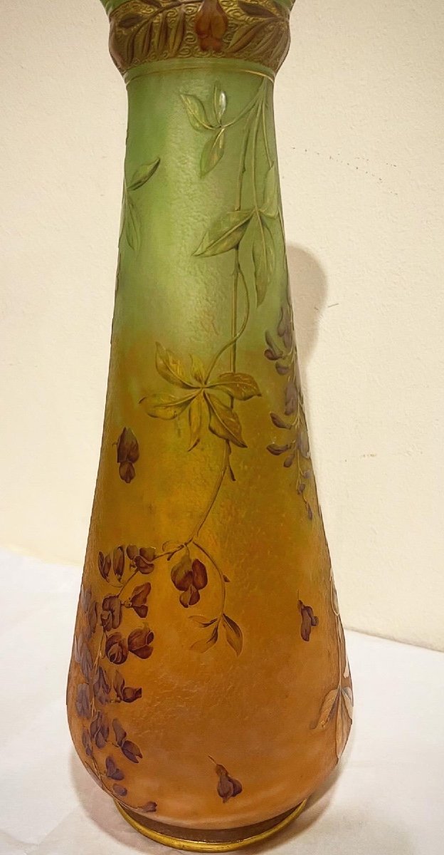 Glicine - Vaso art nouveau Daum Nancy -photo-1