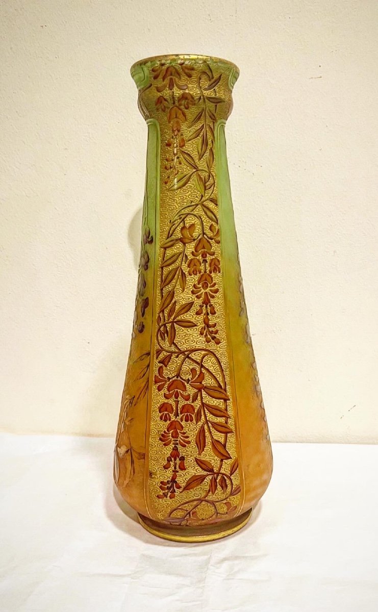 Glicine - Vaso art nouveau Daum Nancy 
