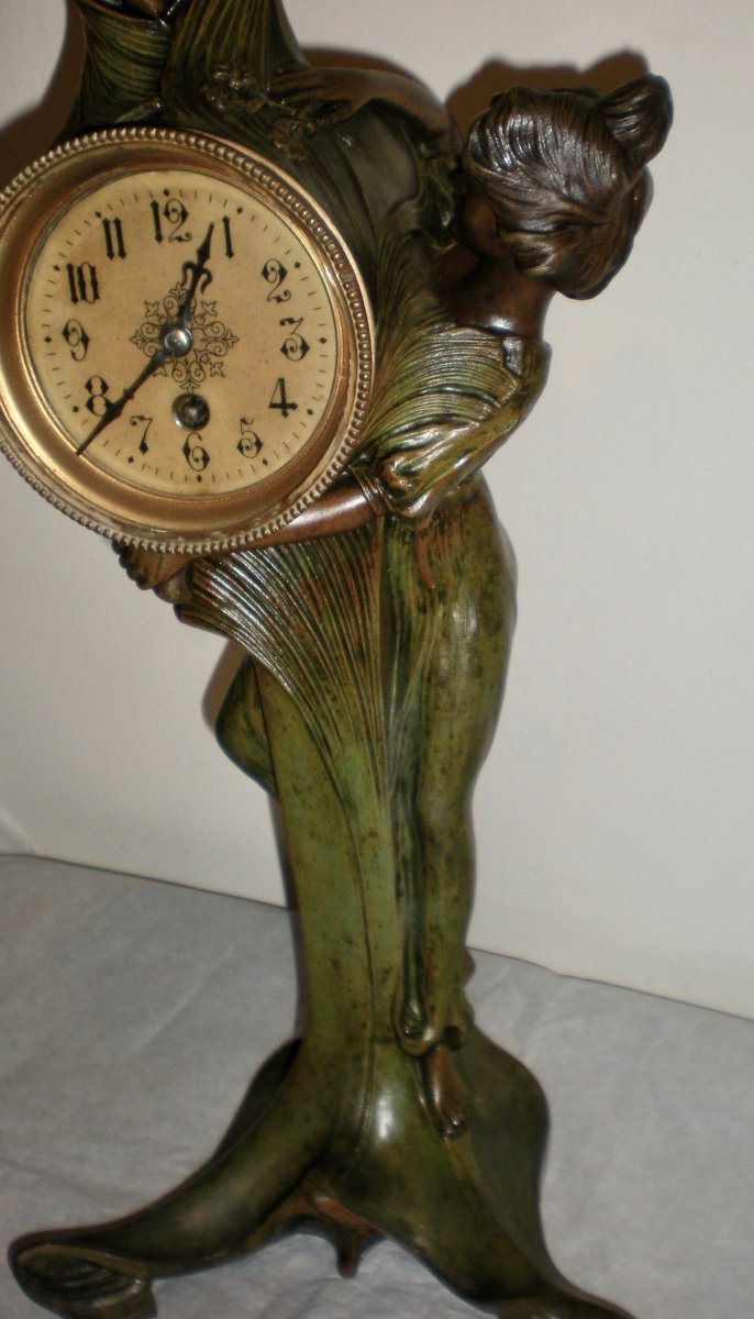 Orologio/scultura art nouveau-photo-1