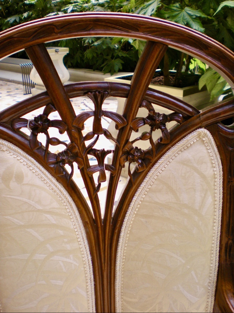 Clematide- Poltrona e sedia art nouveau Majorelle-photo-5